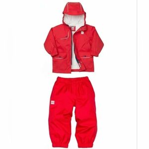 MEC Reflective Rain Jacket And Pants - Children Imperimeable Set 3 Years
